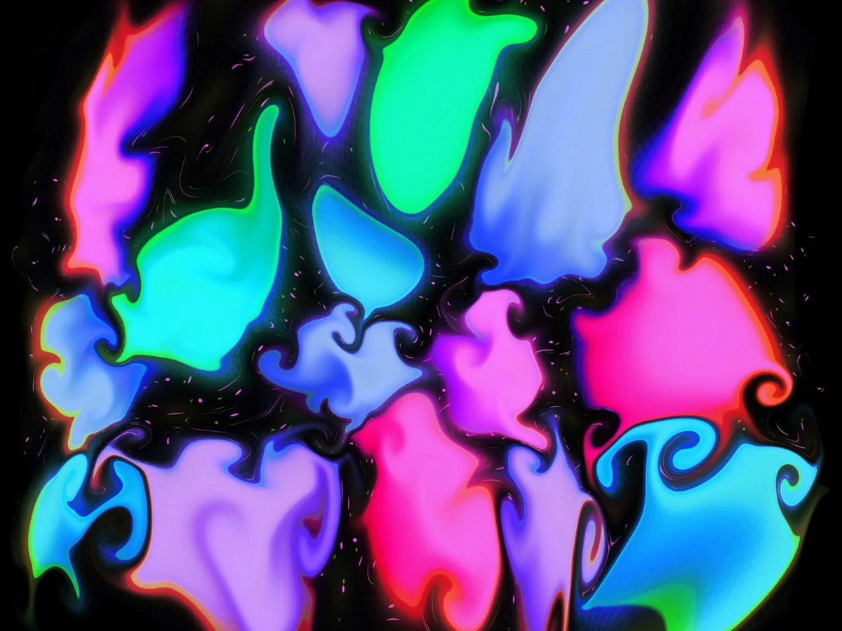 Waldo’s colorful 3D material and form study