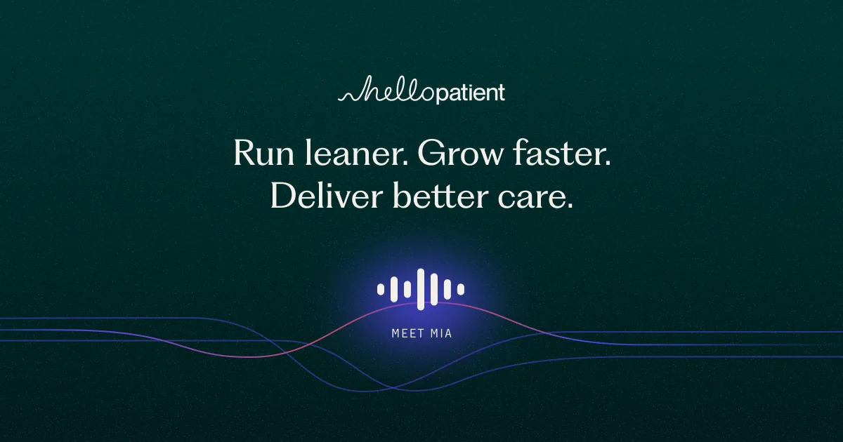 Hello Patient website and its colorful patient communication identity