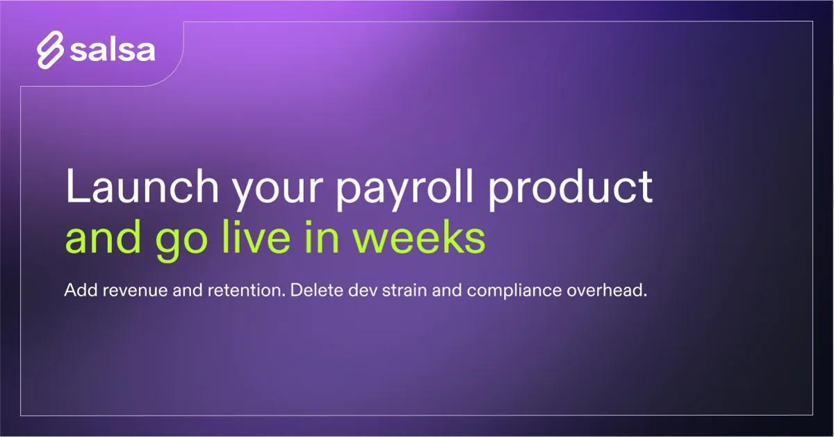 Salsa’s colorful embedded payroll brand